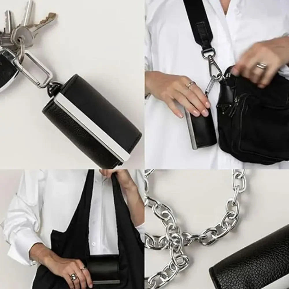 Bolsa de compras plegable con llavero